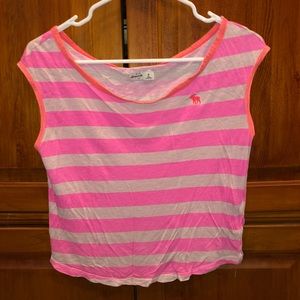 Pink stripped Abercrombie Tank